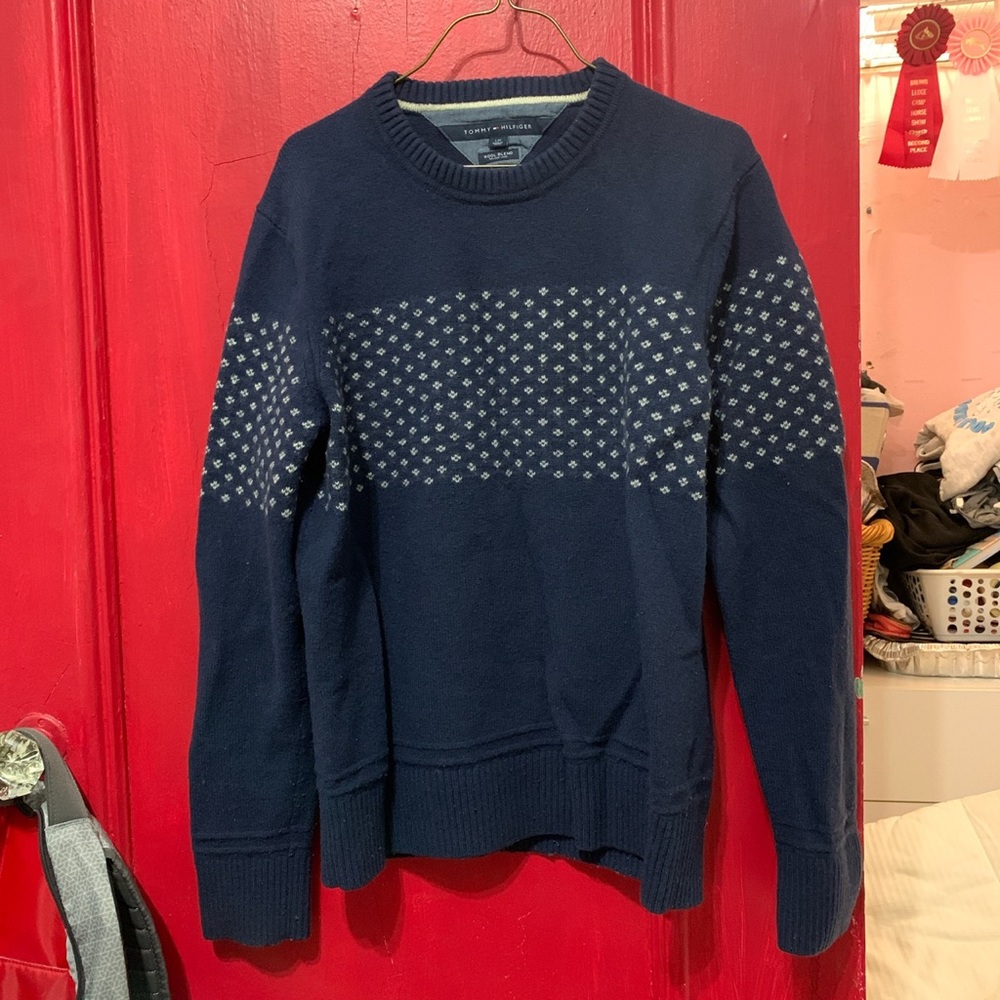 Tommy Hilfiger blue wool sweater